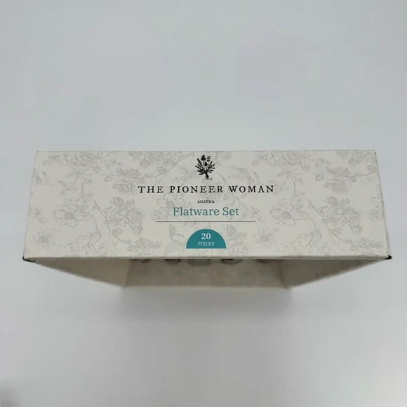 Pioneer Woman Agatha Flatware Silverware Set Service for 4 Stainless Steel New - Picture 8 of 8